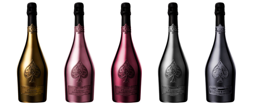 The first release from Champagne Armand de Brignac, the Brut Gold remains the most iconic cuvée in the range. Rich with the old-world tradition of champagne blending, it is a trio of vintages from some of the most lauded terroirs of the region, resulting in a cuvée expressing vibrant and fresh fruit character with a soft texture.